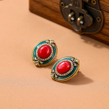 vintage�й��L��Ȼʯ�m�Ų����ׁ����h���Ů�߼���С�����ն��