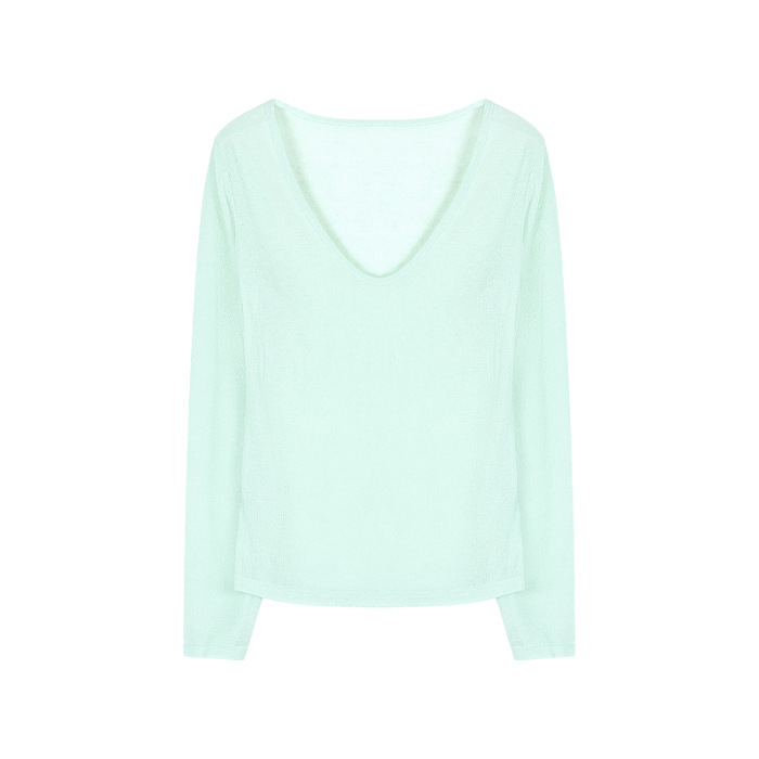 민트 그린 티셔츠