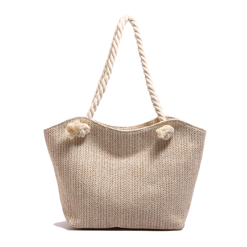 Elegant Women's Straw Shoulder Bag Summer Versatile Niche Style_voghion.com