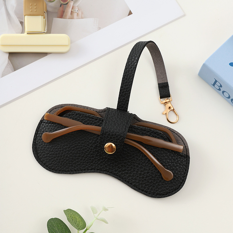 38g Weight glasses case Classification Pu Leather Material Solid Color Pattern Unisex Gender Classic Style Style Classic Style Solid Color Pu Leather Unisex Glasses Case 6