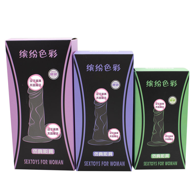 Qiao Shangshi Color Crystal Pene transparente Pene falso manual Equipo de masturbación femenina Juguetes sexuales para adultos