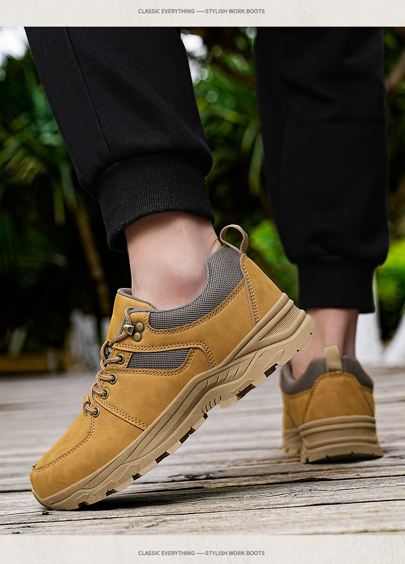 Chaussures de travail spéciales pour hommes, grandes tailles, neuves, décontractées, pour le travail, les activités de plein air et la randonnée, respirantes, antidérapantes, style bottes Martin_voghion.com