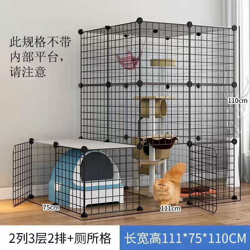 Jaula de gato de gran tamaño Villa oferta especial Casa de gato de tres capas hogar interior mascota gato casa nido espacio de gran tamaño plegable