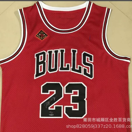Иностранная торговля Источник Amazon Bulls #23 Jordan Подписывает Финал Стандартная майка
