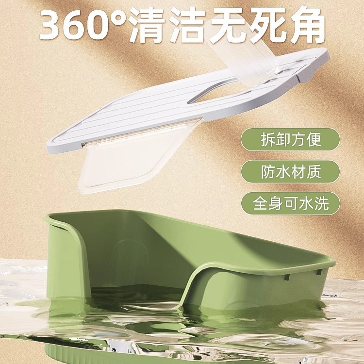 Caja de arena para gatos gigante cerrada de gran tamaño extra grande a prueba de salpicaduras inodoro completamente abierto integrado Maine enorme orinal suministros