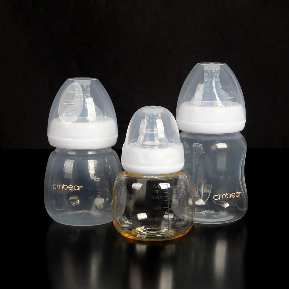 Kaman Bear Baby Pp Bottle 180ml Wide Diameter Standard Mouth Newborn Baby Ppsu Bottle 150ml