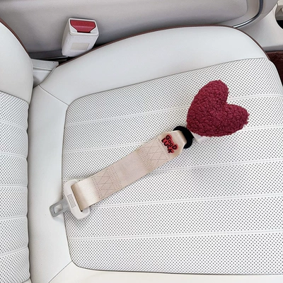 Other Automotive Interior Supplies Supplies, Co-Pilot Kids Safety - beige-maternity-anti-strangle-safety-belt-plush-red-heart