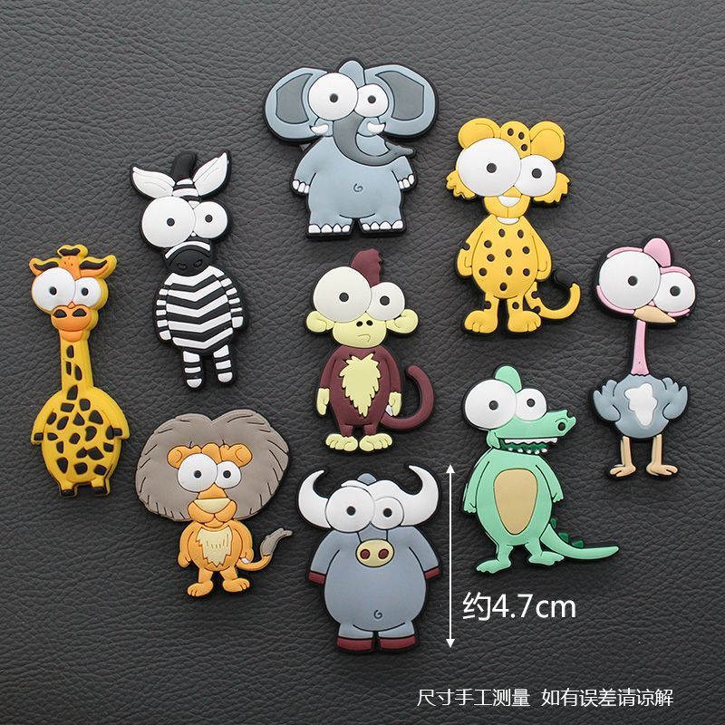 Pegatinas magnéticas pegatinas de refrigerador pegatinas creativas dibujos animados lindos un conjunto de automóviles pegatinas de educación temprana para niños antichoque