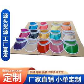 定制logopvc空顶帽夏季防晒遮阳帽透气沙滩帽源头工厂现货充足