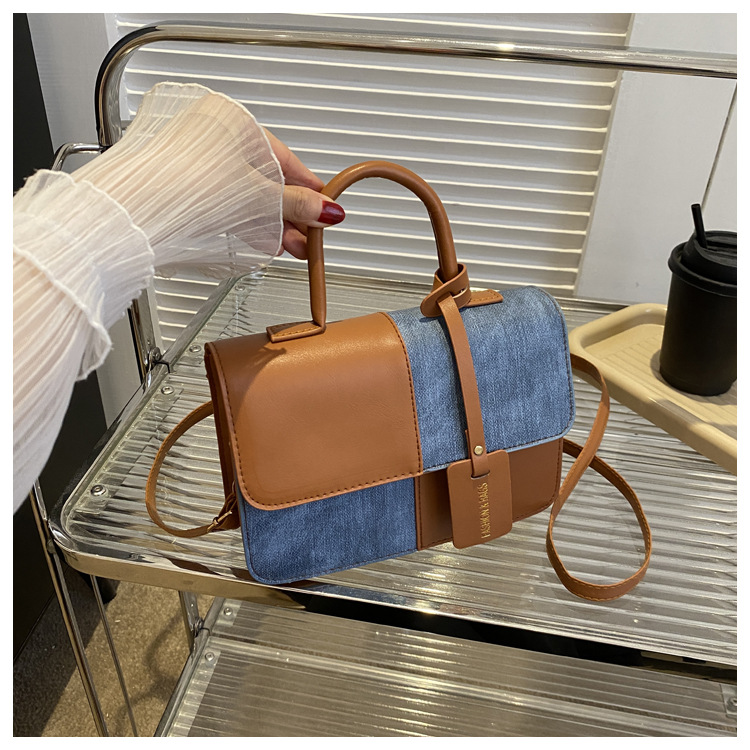 Women's Contrast Colour Small Square Crossbody Bag For Everyday_voghion.com