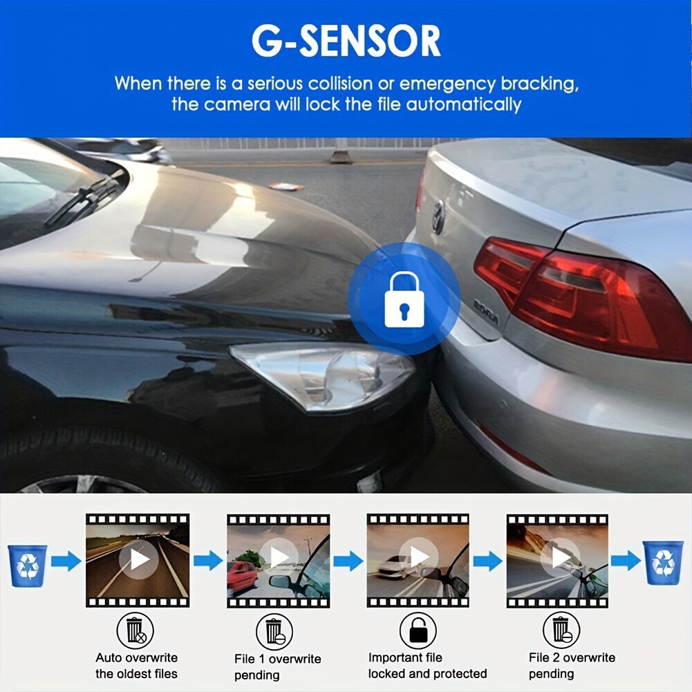 Cross-border M8 Dash Cam 1080P HD Night Vision Dashboard Front Interior Rear Triple-Camera Recorder