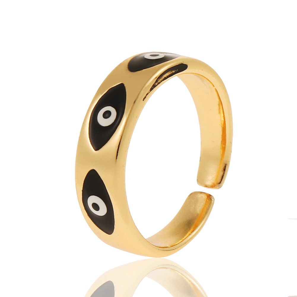 Fashion Devilu0027S Eye Copper Open Ring Copper Rings