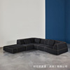 意式现代简约模块组合沙发客厅酒店售楼处极简布艺多人纳帕皮沙发