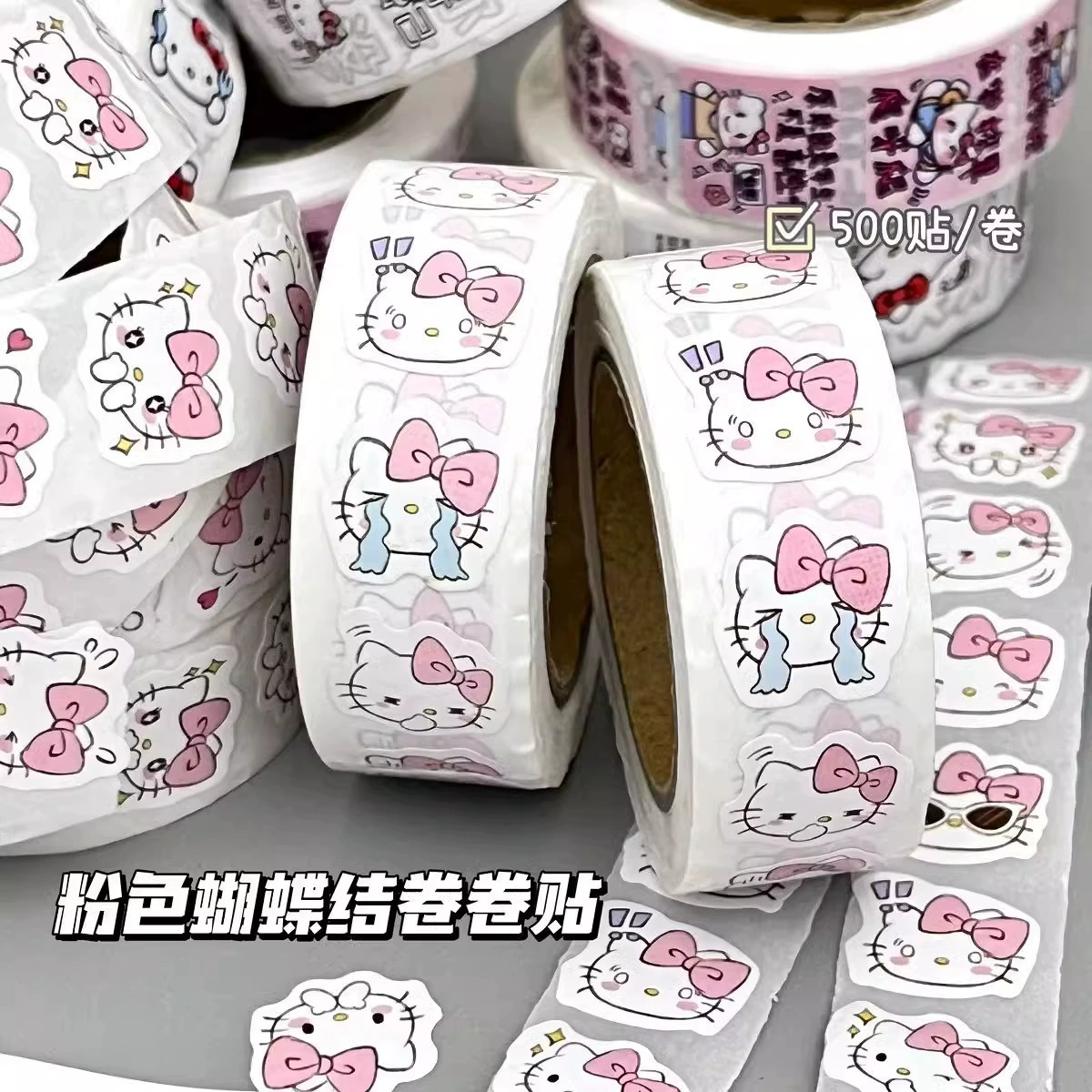 Hello Kitty, наклейка, милые наклейки