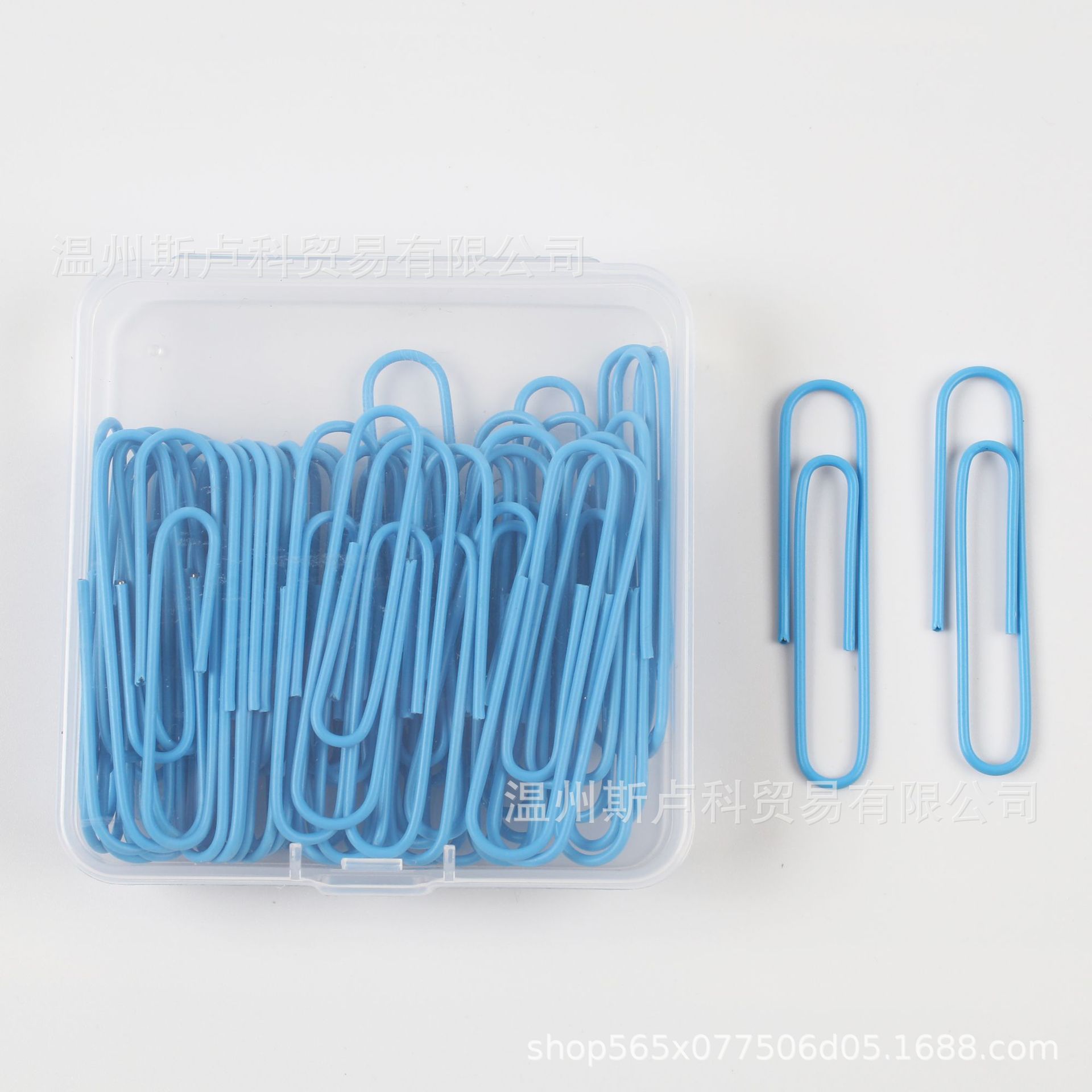 Juego de 50 Clips de Papel de Colores en Caja, Gran Tamaño de 50 mm, Clips de Papel en Forma de U para Oficina, Venta al por Mayor