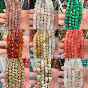 8mm10mm��Ȼʯ�댚ʯ��觷۾�ˮ���а˽�ɢ��DIY�Ʒ����S��ֱ�N