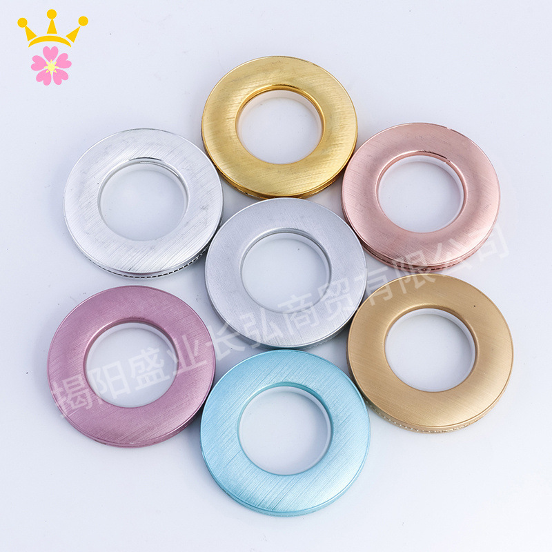 Curtain Ring Silencer Plastic Perforated Ring Roman Ring Curtain Buckle Curtain Accessories Eyelet Cloth Buckle Art Circle Plastic Ring