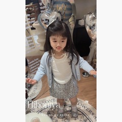 Children's Long-Sleeve T-Shirt Spring New Arrival Solid Color Pencil Skirt Top with Bow for Mother and Daughter Sets 0015A12