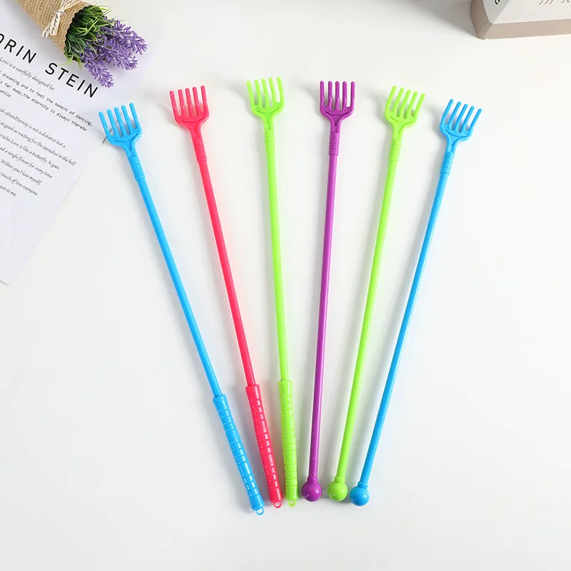 Dopamine Colored Itch Scratching Multifunctional Plastic Back Scratching Itch Itch Scratching Back Scratching Old Man Ready Stock