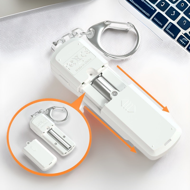 Cross-Border Personal Alarm Pull Ring Women's Anti-Wolf Artifact Led Light Female Child Self-Defense Keychain Alarm