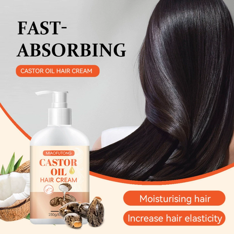 Кросс-бордерный экспорт Черное касторовое масло Кондиционер для волос с черным касторовым маслом Уход за волосами для гладких и пушистых волос Маска для волос