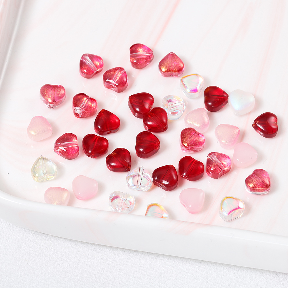 6g Weight Beads Jewelry Making Type Diameter 6 mm Jewelry Making Size DIY Jewelry Accessories Classification Hole 1~1.9mm Hole Size 20 PCS/Package Quantity Glass, glass Material Heart Shape Pattern Sweet Style 20 PCS/Package Diameter 6 Mm Hole 1~1.9mm Glass Glass Heart Shape DIY Jewelry Accessories Beads 2