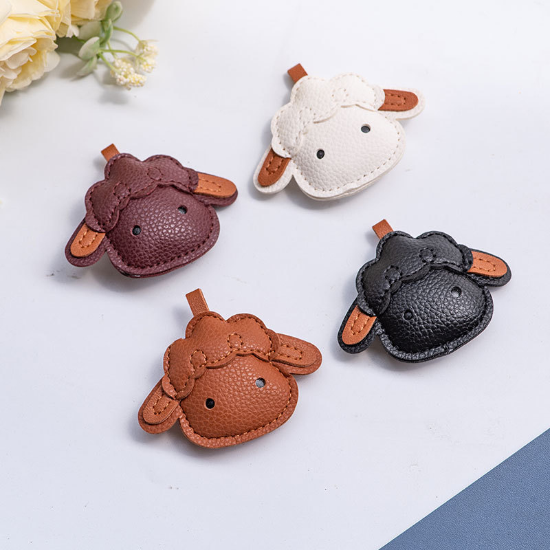 Creative cross-border DIY spliced little lamb head PU bag and clothing accessories, small pendants, and decorative materials wholesale