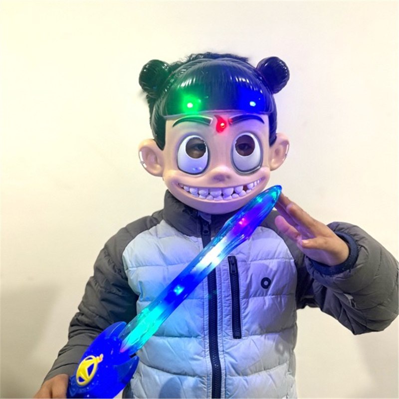 Máscara Nezha Máscara Nazha Juguetes creativos para niños Regalos de jardín de infantes Puesto de mercado nocturno