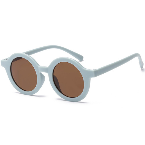 New round retro Danish children's sunglasses wholesale cute sunshades trendy little bear baby sunglasses for kids