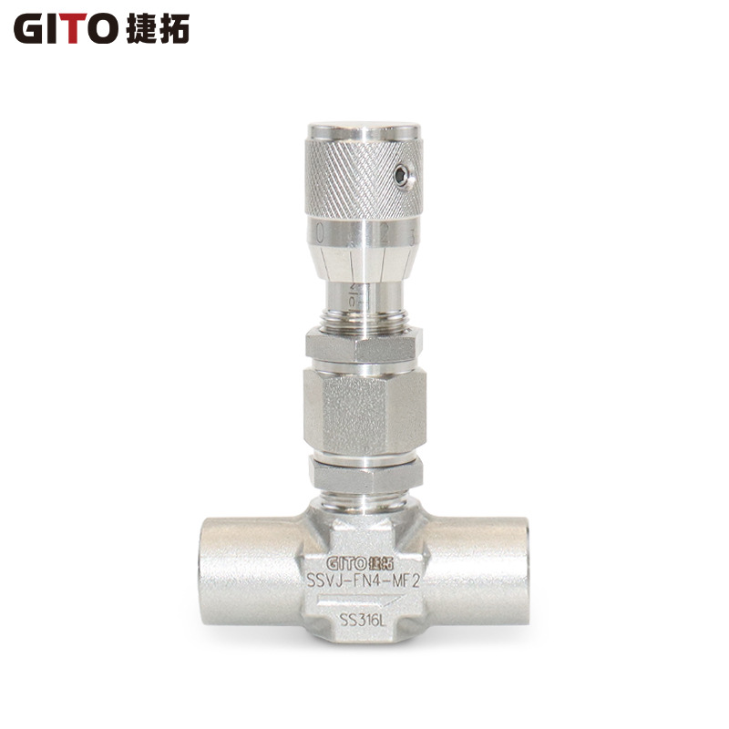 内螺纹直通微调阀SS316L不锈钢  1/4"NPT气体高精度计量调节阀