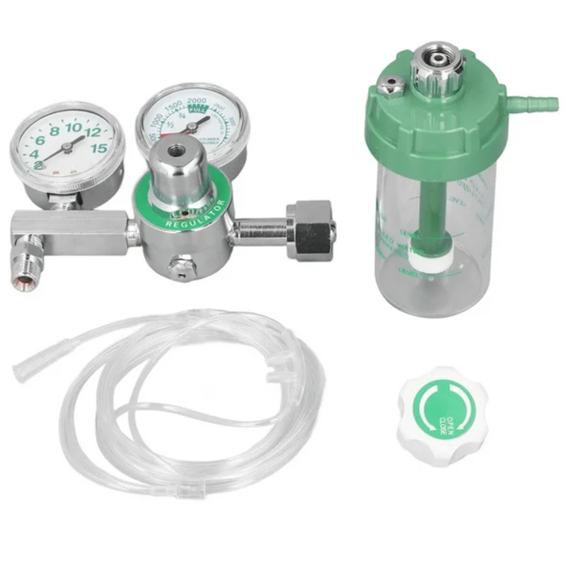 Medical Inhaler Oxygen Pressure Flow Gauge Regulator 吸入器