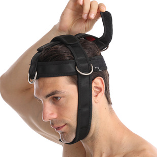 Neck training with head and neck trainer shoulder weight-bearing strength training head and neck cap head strength training spot