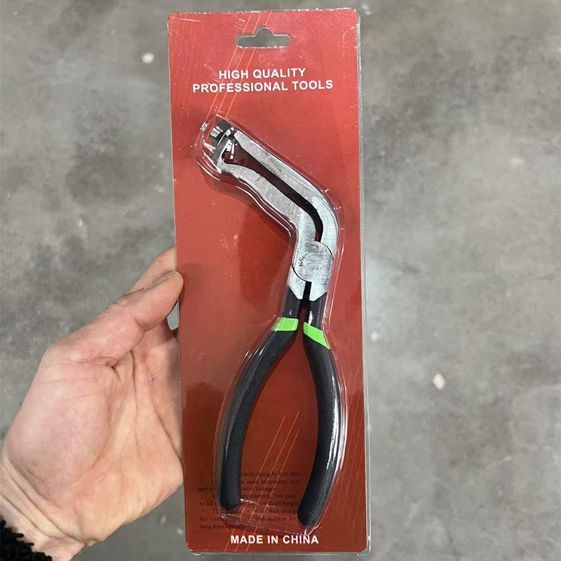 녹색 및 검정색 핸들의 곡선 버전(카드 블리스 터 포장)