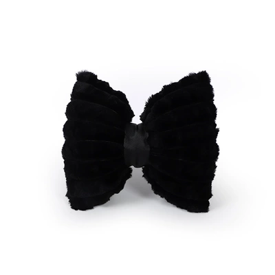 headrest waist car supplies, Headrest - rabbit-hair-puff-headrest-black
