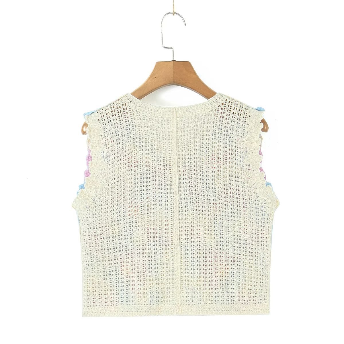 Frauen kleidung herbst neue urlaub blume weste strickjacke kurze top_voghion.com