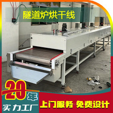 铁氟龙隧道炉烘干流水线丝印烘干炉不锈钢网带传送带高温烤箱烘道