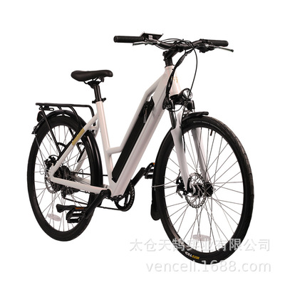 城市电动助力自行车 锂电7速刹变一体式变把铝合金避震前叉自行车