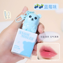 雪茉莉熊子供唇膏少女専用潤い保湿補水秋冬潤唇膏少年