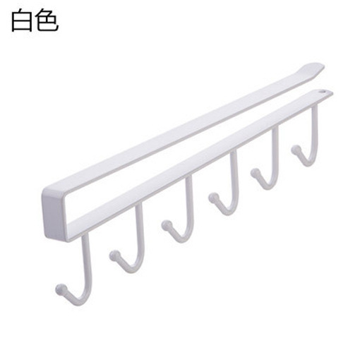 厨房置物架无痕免打孔挂钩一排橱柜门挂架挂钩架悬挂式收纳领带架|undefined