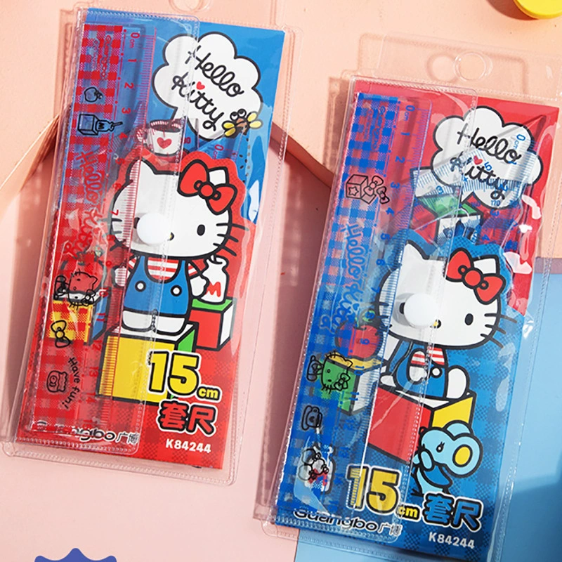 广博 Hello kitty, мультяшная линейка для учащихся начальных классов, 15 см