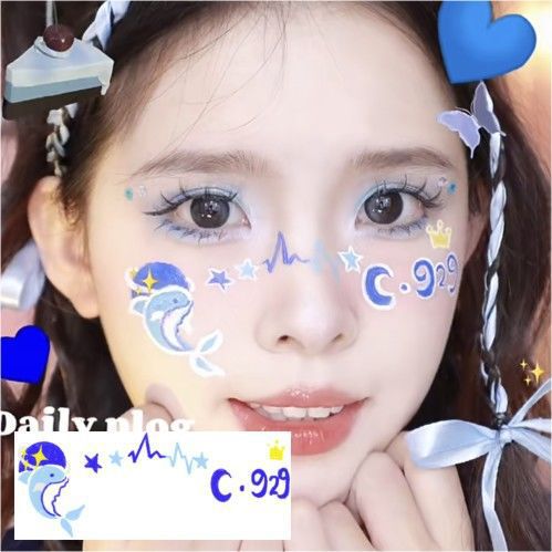 Zhou Shen's Concert Tour Makeup Tattoo Stickers, Event Live Face Stickers, Music Festival Fan Support Stickers, Merchandise Zhou Shen's Concert Tour Makeup Tattoo Stickers, Event Live Face Stickers, Music Festival Fan Support Stickers, Merchandise