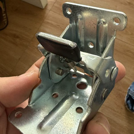 Coffee Table Folding Hinge - Invisible Furniture Hardware, 90° Self-Locking, MingZhan