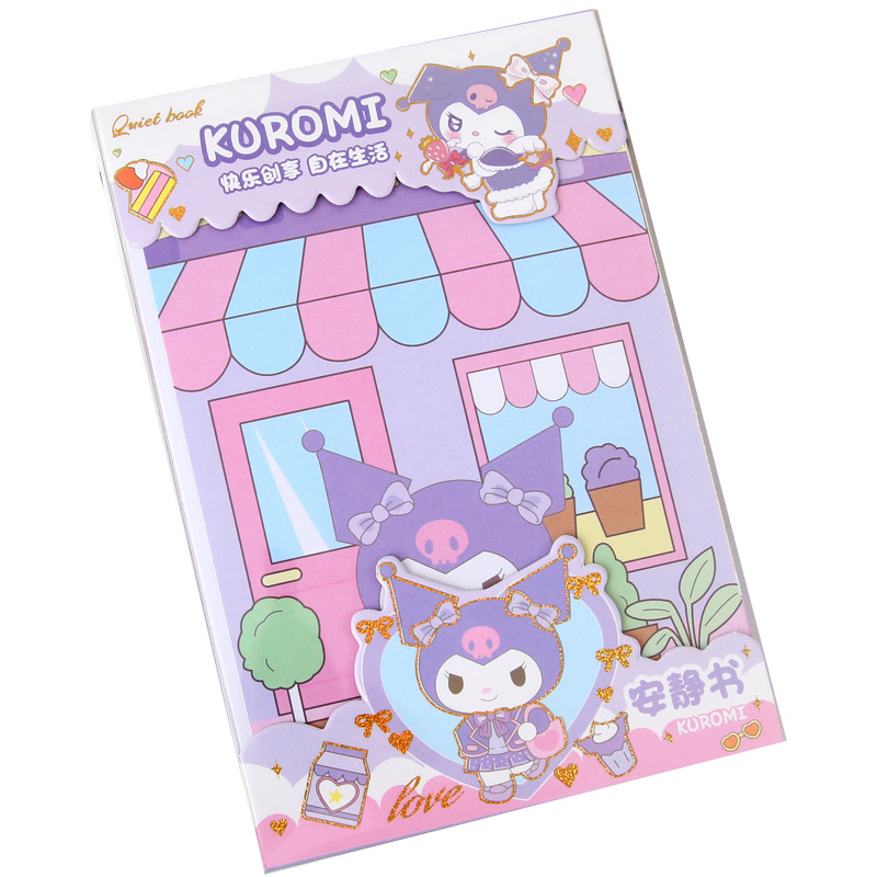 Libro tranquilo sin cortes de La Niña de Sanrio en caja coolomi Doudou Toy Book para niños DIY materiales hechos a mano