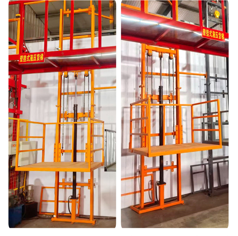 Manufacturer of Small Lift Cargo Elevators for Warehouses and Industrial Workshops, Electric Hydraulic Lift, Rail-Type Small Cargo Elevator, Custom-Made