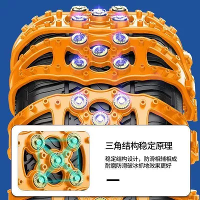 Belts for Tracked Tires – Tire snow chain