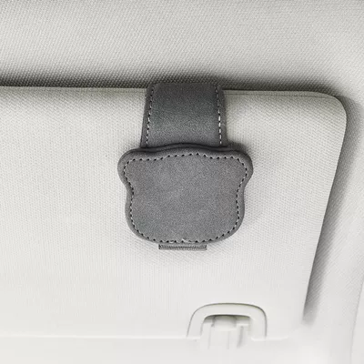Simple and Portable Magnetic Car Car Glasses Clip/Bill Clip - grey