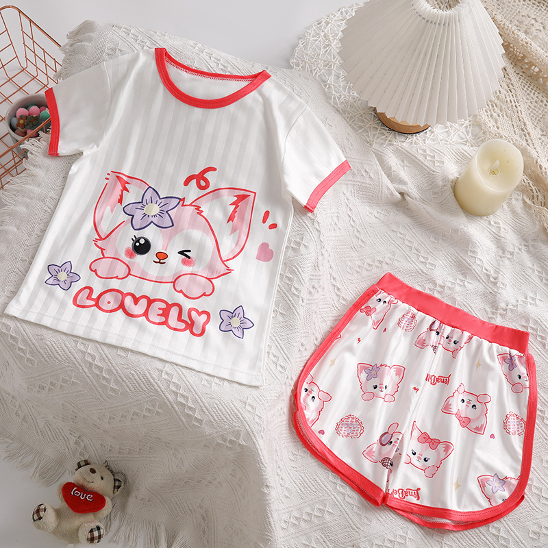 Azj short set of pink shell