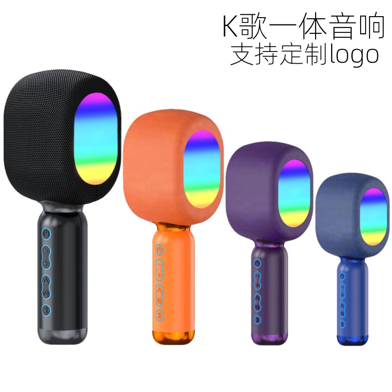 Transfronterizos K-canción en un micrófono altavoz Bluetooth conjunto familiar K-canción artefacto inalámbrico ai sonido Bluetooth