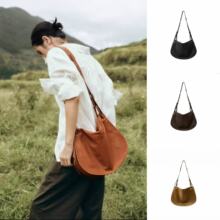 【明星同款】裘新款植鞣羊皮信使马鞍包男女斜挎单肩大容量通勤包