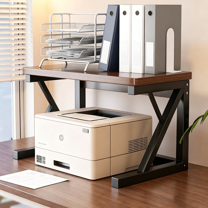 Printer Stand, Desktop Office Organizer, Small Bookshelf for Computer Desk, Pin-Type Stand, Bracket, Height Increase Printer Stand, Desktop Office Organizer, Small Bookshelf for Computer Desk, Pin-Type Stand, Bracket, Height Increase